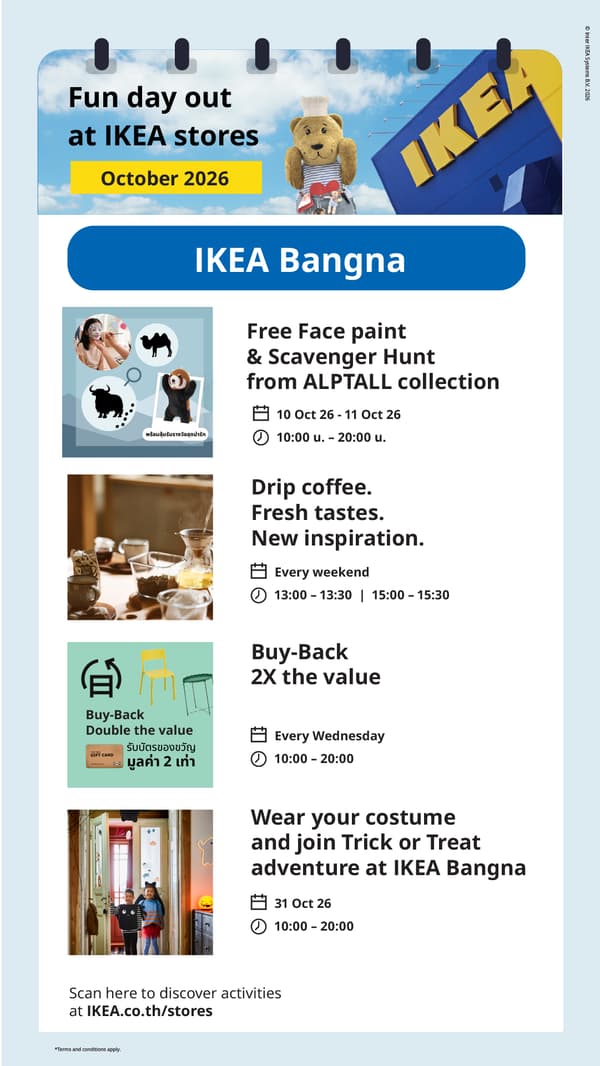 In-store offers and activities 