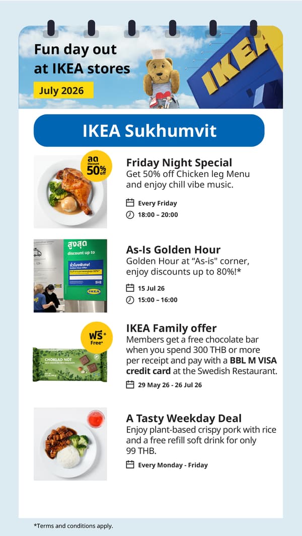 In-store offers and activities