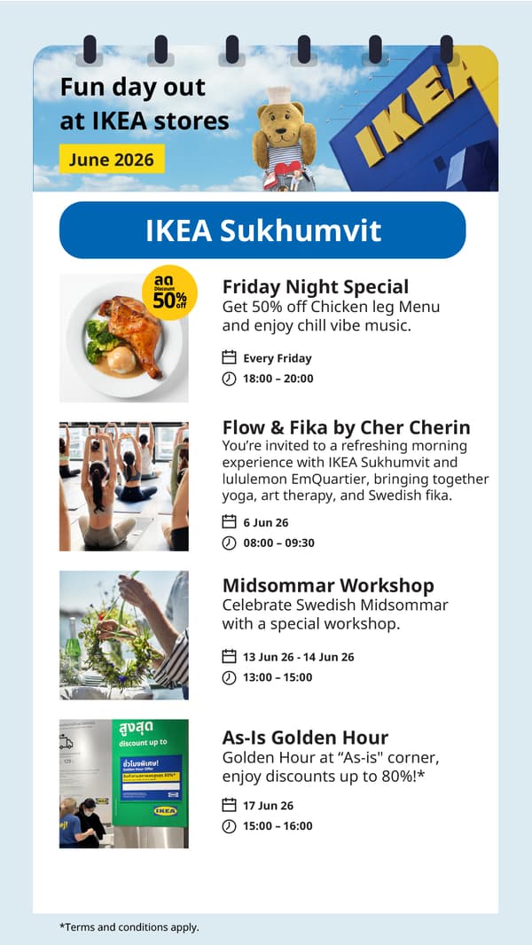 In-store offers and activities