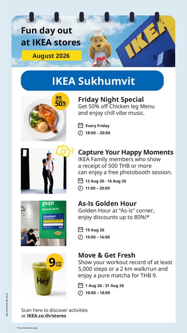 In-store offers and activities