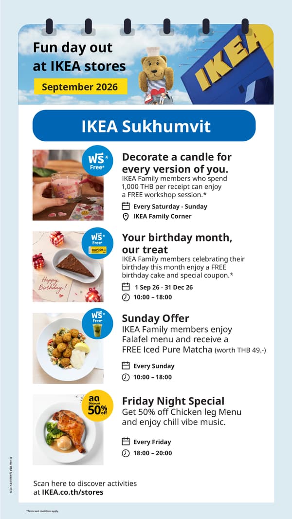 In-store offers and activities