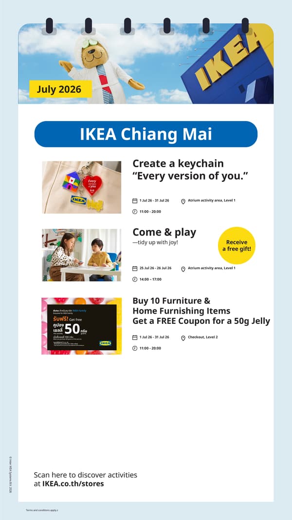 In-store offers and activities