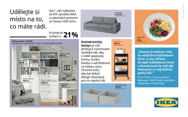 infografika nové nižší ceny IKEA 