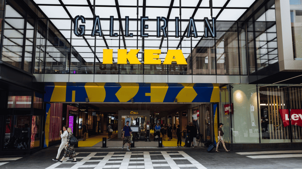 Ingång till IKEA i Gallerian i Stockholm