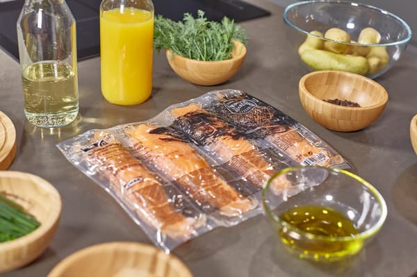 ingredientes para preparar salmón en salsa de laranxa