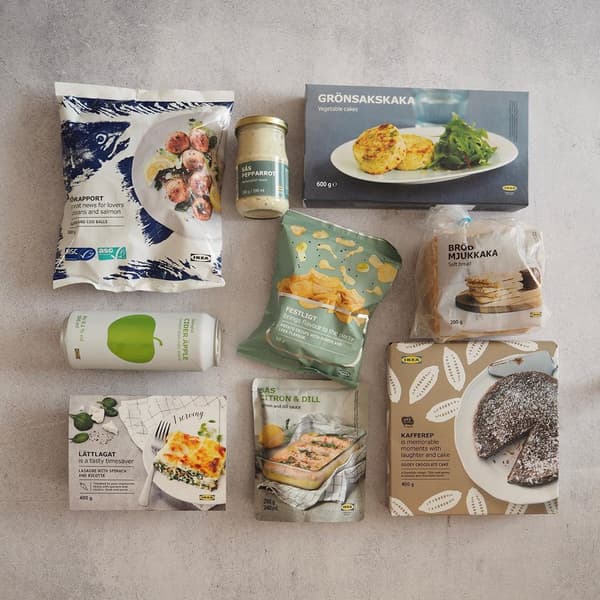 ingredients for a simple Christmas menu