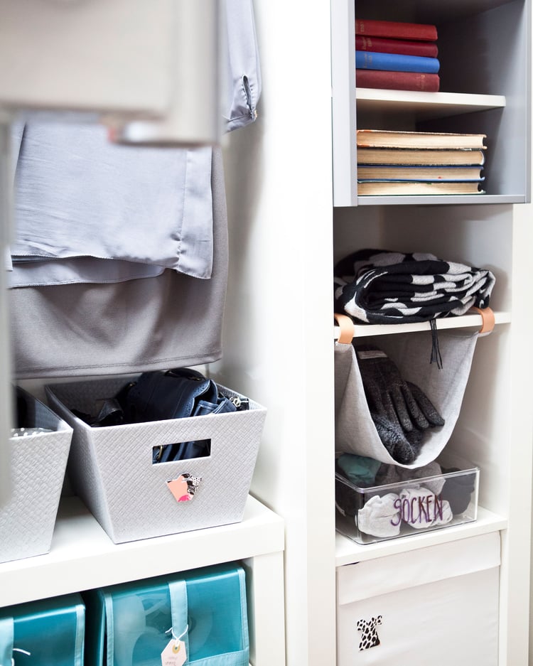 Simple organisation ideas for clothes storage IKEA