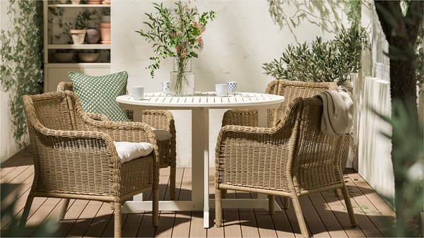 Inspirationsbild Outdoor-Möbel auf einem Balkon