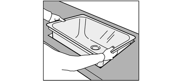 Installeer de gootsteen volgens de instructies van IKEA.