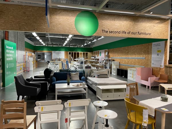 instore circular hubs at IKEA