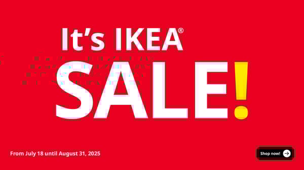 its IKEA SALE