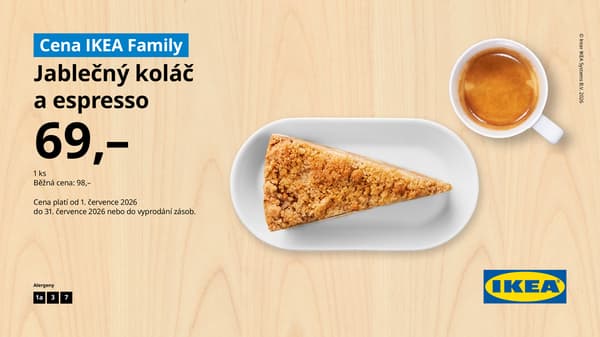 Jablkečný koláš a espresso