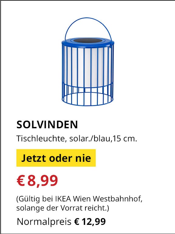 Jetzt oder Nie Angebot: SOLVINDEN Tischleuchte um €8,99 statt €12,99