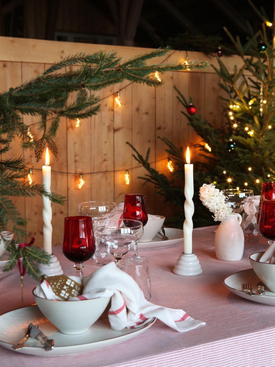 Julestemning i skandinavisk stil.