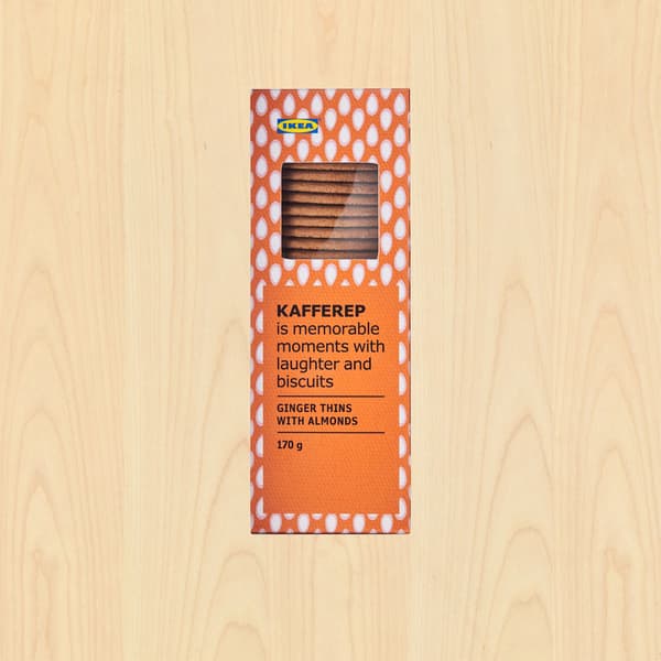 KAFFEREP Ginger thins with almonds, 170g