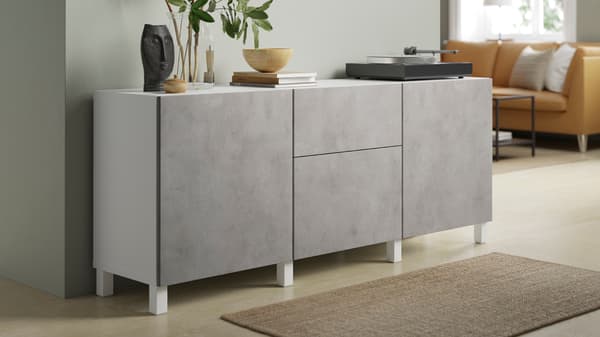 KALLVIKEN/カルヴィーケン コンクリート調 扉&引き出し前部 - IKEA