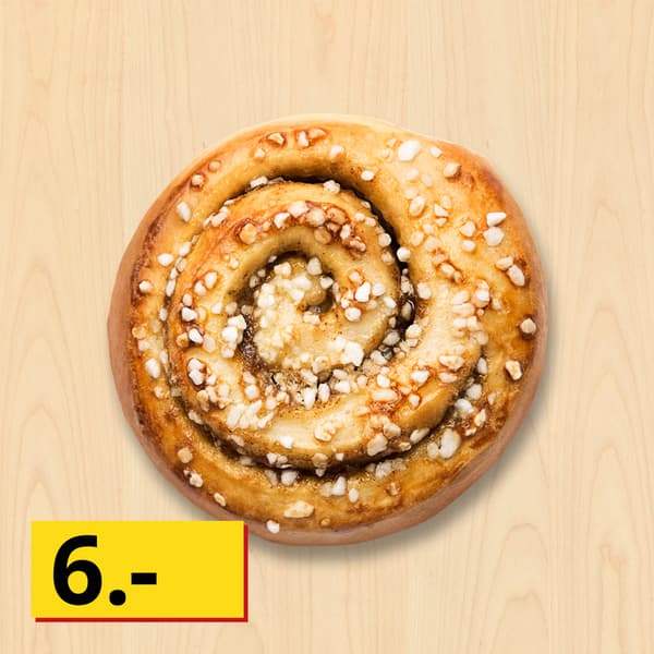 Kanelsnegl
med remonce og perlesukker

6.-
