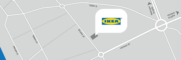 Карта автобуса до IKEA в Клайпеде. 