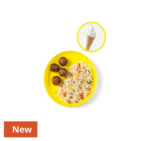 Kid's Meal: Plant Balls 
served with Vegetable Fried Rice

79 THB 