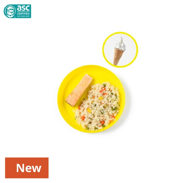 Kid's Meal: Salmon Fillet 
served with Vegetable Fried Rice

99 THB 