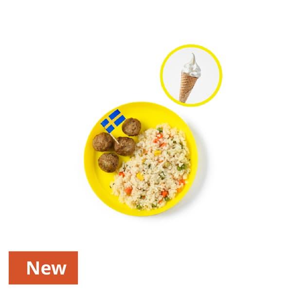 Kid's Meal: Swedish Meatballs
served with Vegetable Fried Rice

79 THB 
