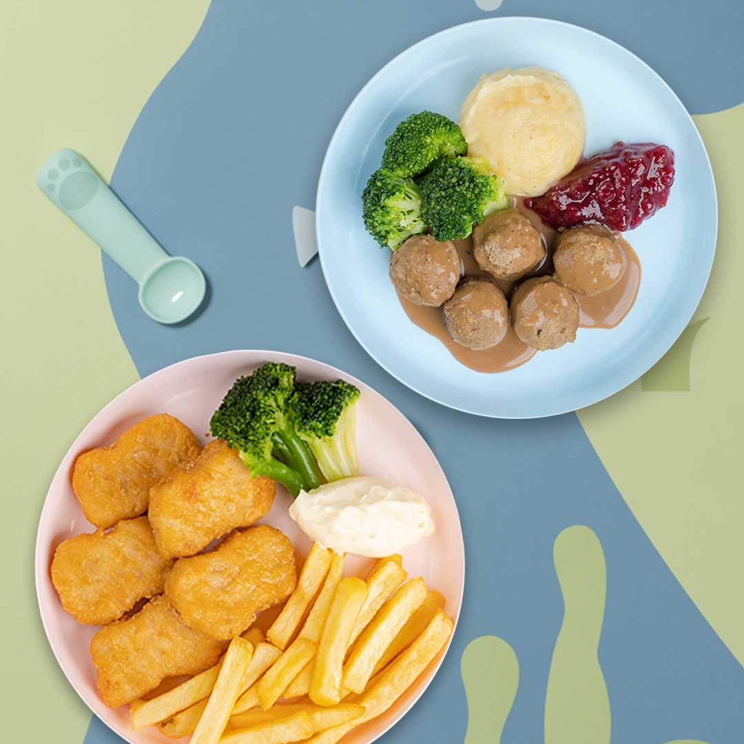 Kids meatball and kids chicken nugget