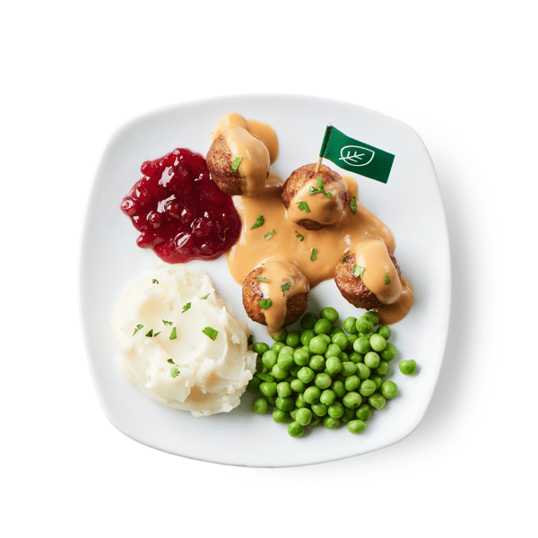 Kids plant balls, Served with Mashed Potatoes and Lingonberry Jam