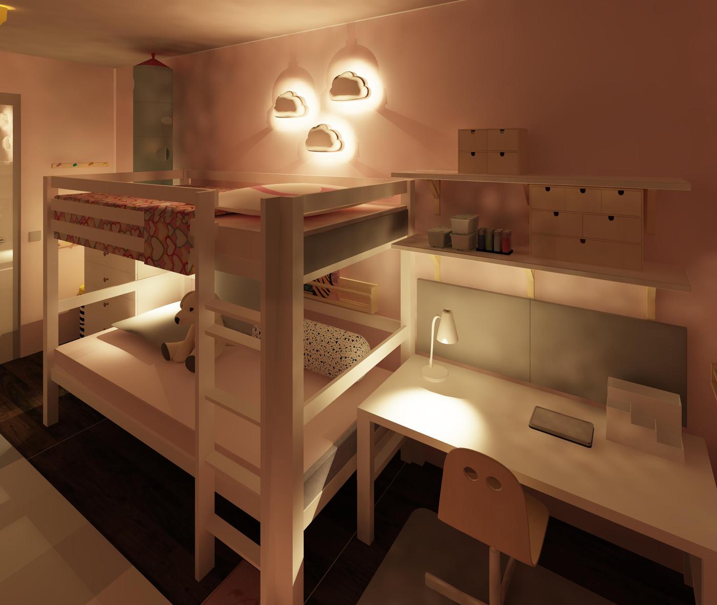 Kinderzimmer auf kleinem Raum