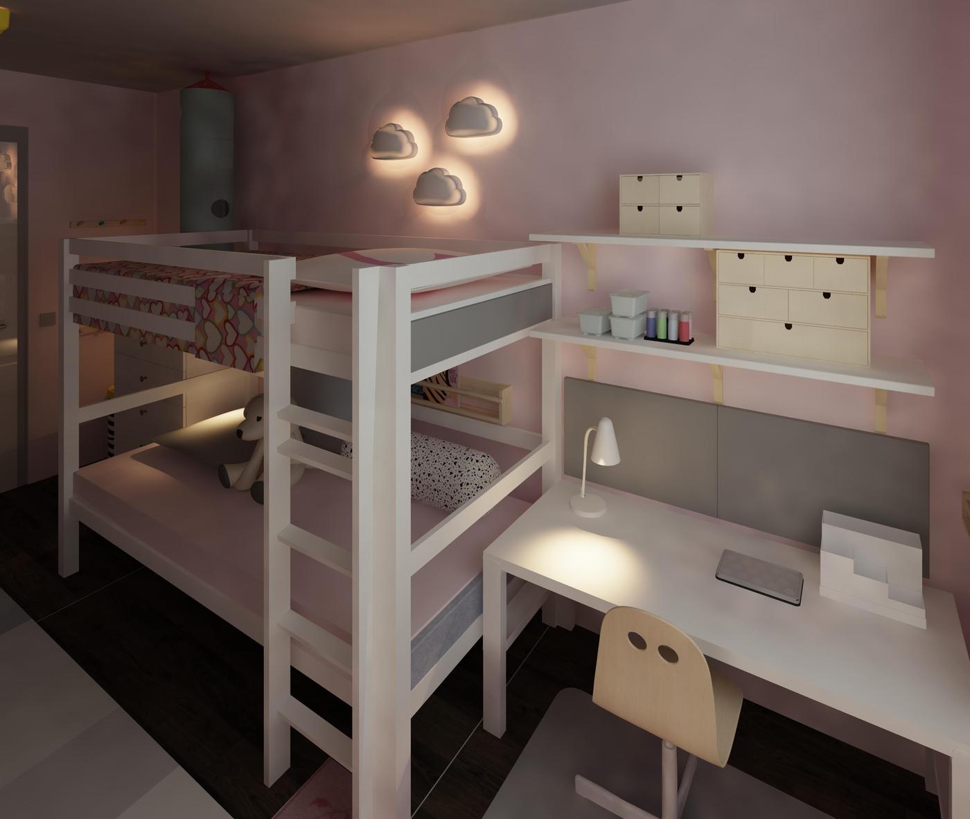 Kinderzimmer auf kleinem Raum