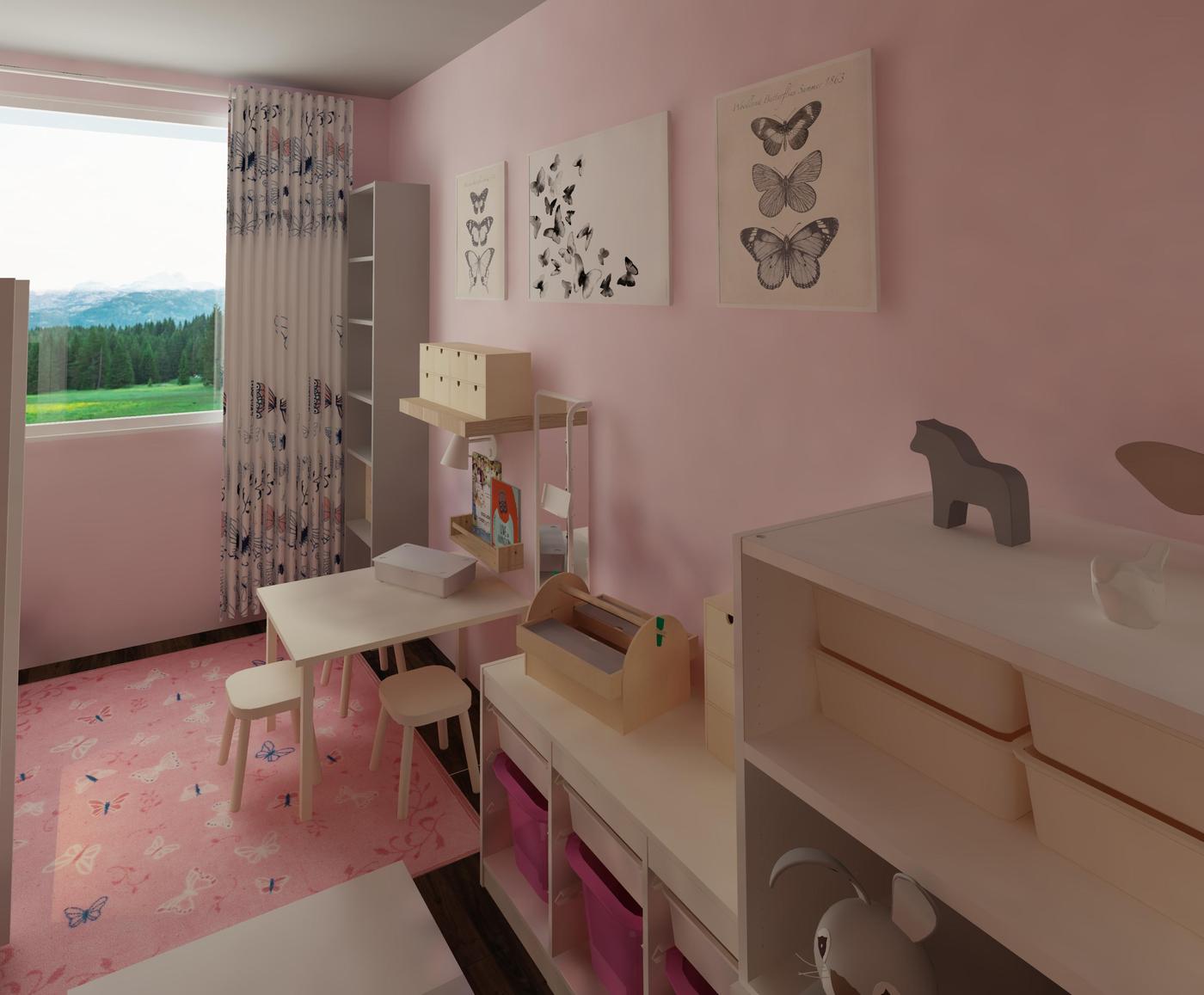 Kinderzimmer auf kleinem Raum