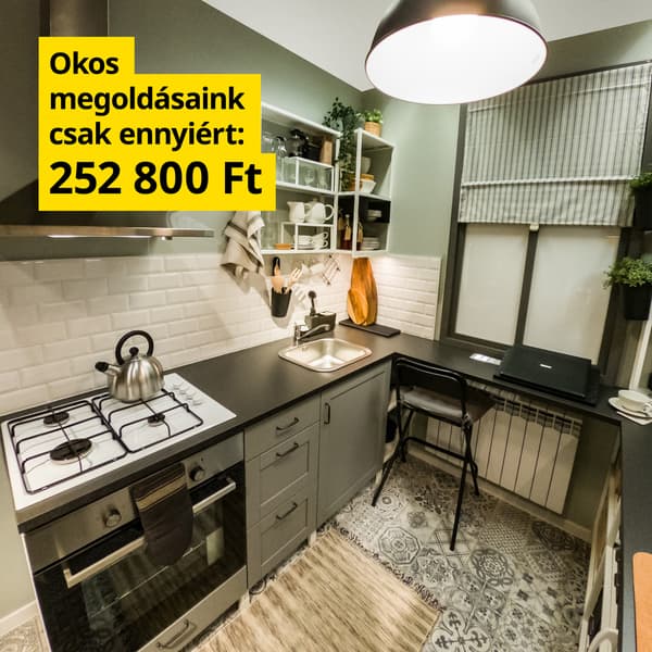  Kis konyha, kompromisszumok nélkül - 252 800 Ft.