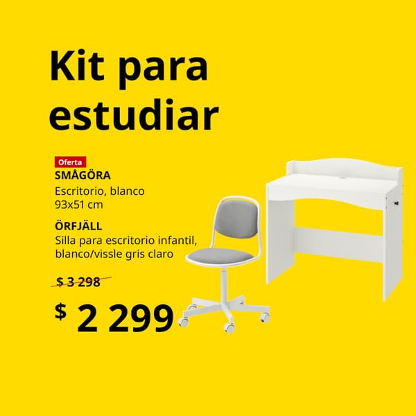 Kit para estudiar. Solo disponible para comparas en tiendas.