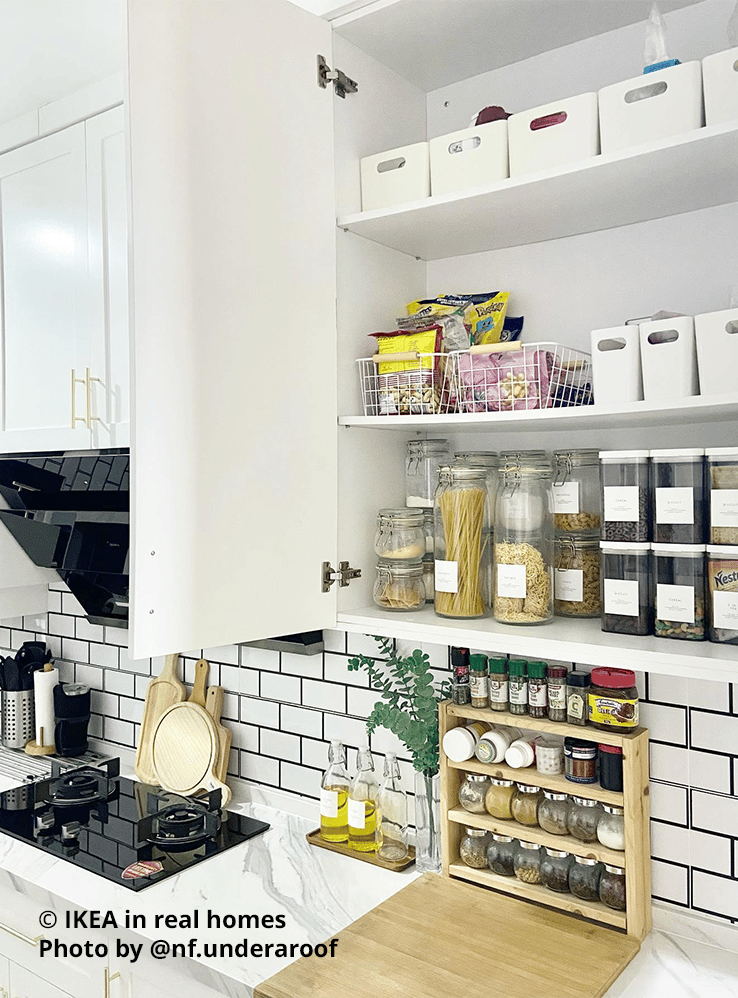 Kitchen & dining setting. IKEA in real homes Photo by @nf.underaroof