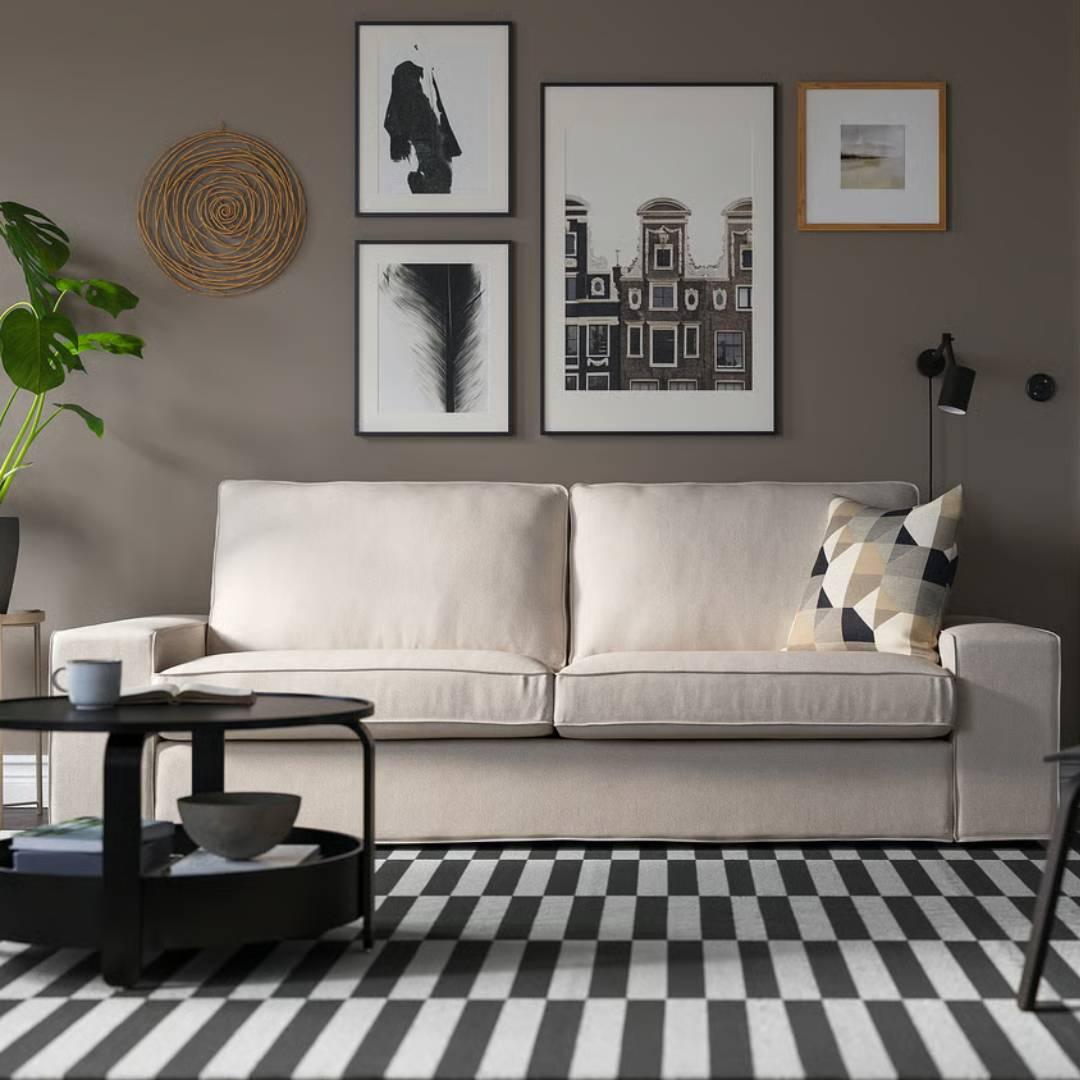 KIVIK 3-seat sofa, Tresund light beige