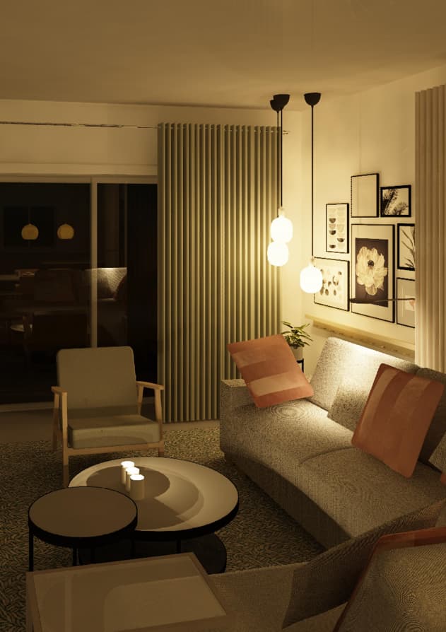 Klassisches Wohnzimmer im Einfamilienhaus