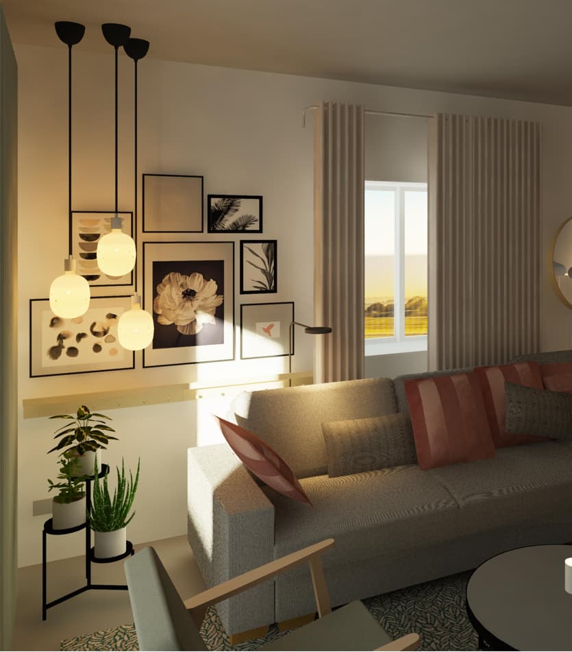 Klassisches Wohnzimmer im Einfamilienhaus