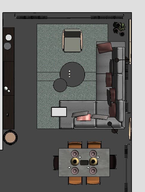 Klassisches Wohnzimmer im Einfamilienhaus