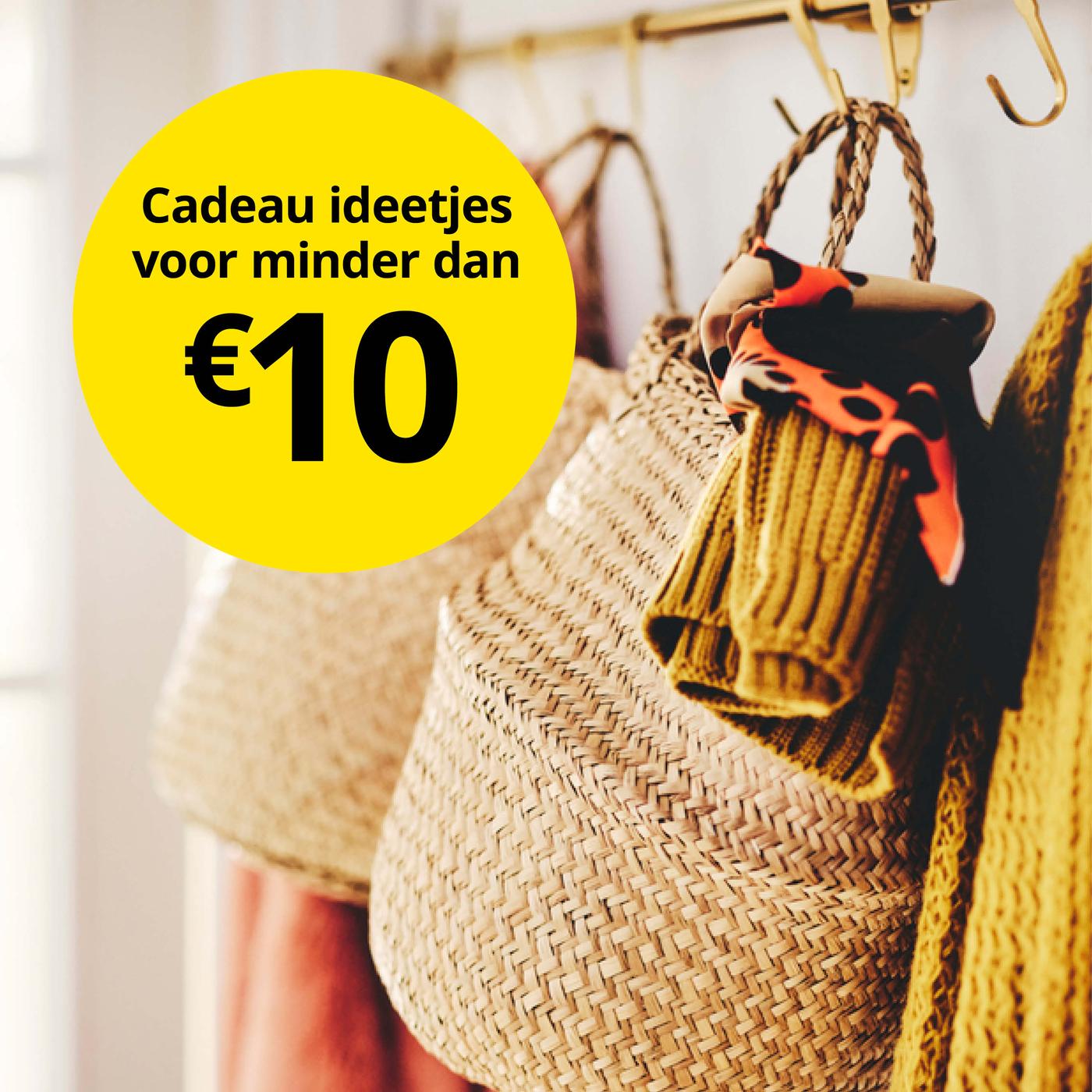 Klein budget voor minder dan €10