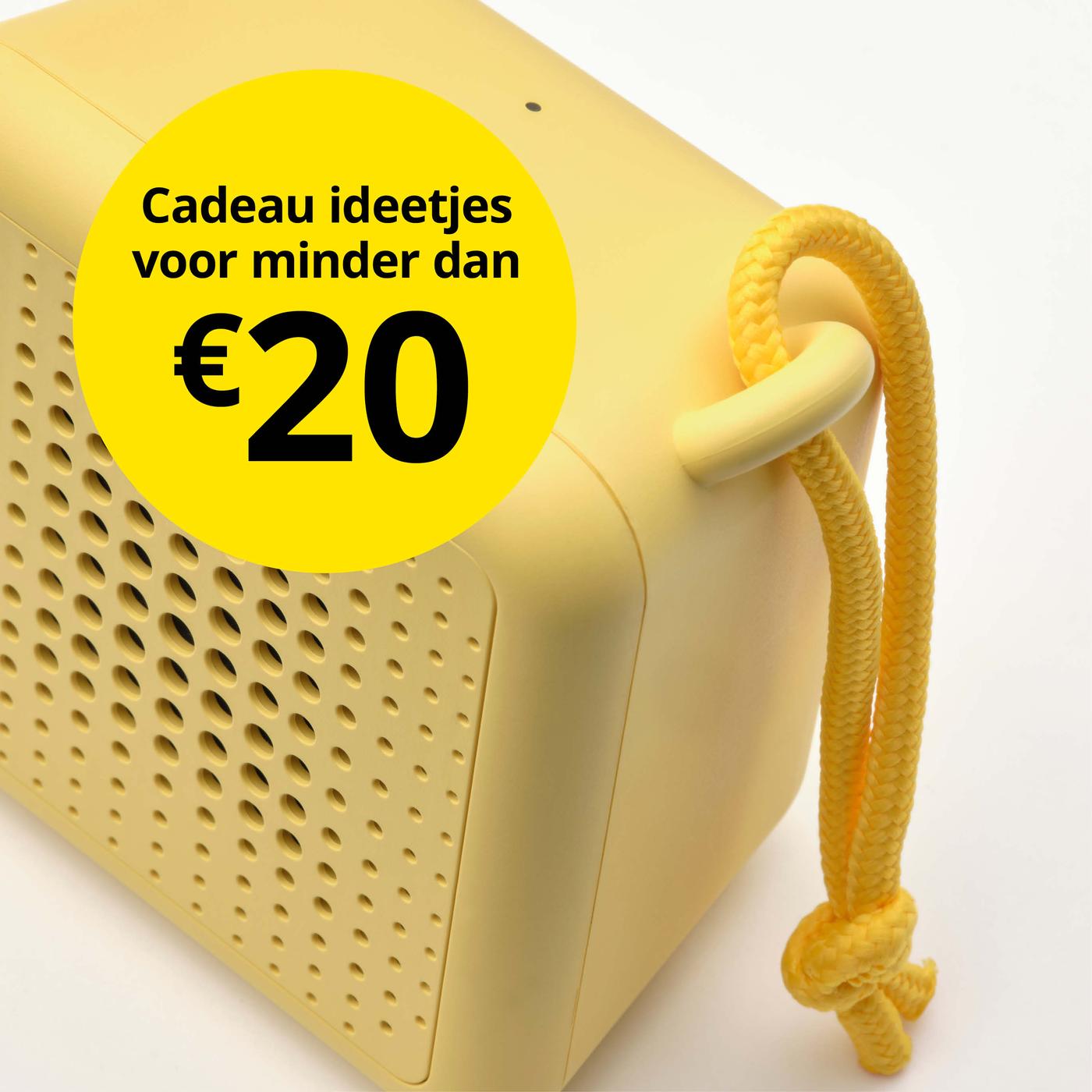 Klein budget voor minder dan €20