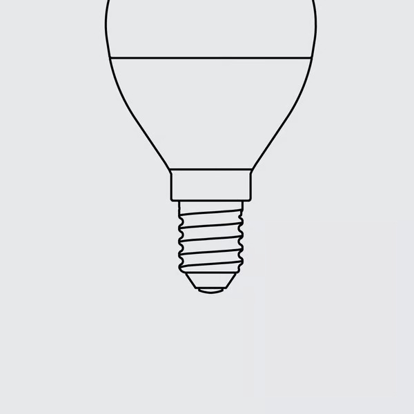 Kleine E14-Fassung für Glühbirnen