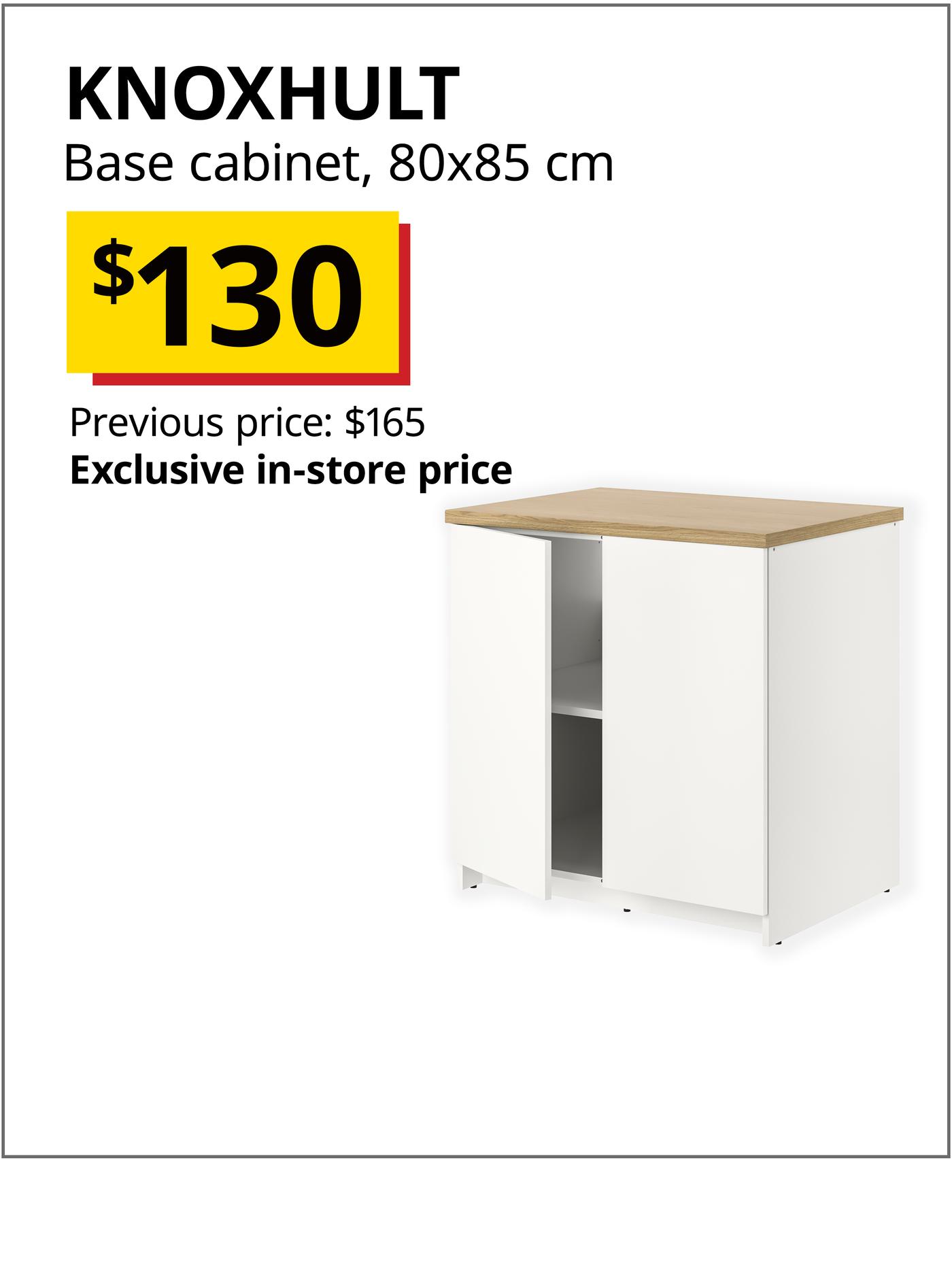 KNOXHULT kitchen base cabinet, 80x85 cm