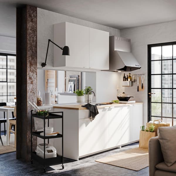 KNOXHULT kitchen. Modern and white color.