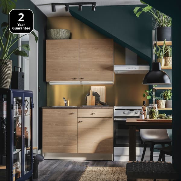 KNOXHULT modular kitchen in color light brown.