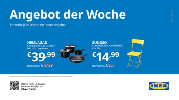 Kochgeschirr 6 Teilig statt 69,99 € nur 39,99€ und Klappstuhl für 14,99 € statt 35 € .