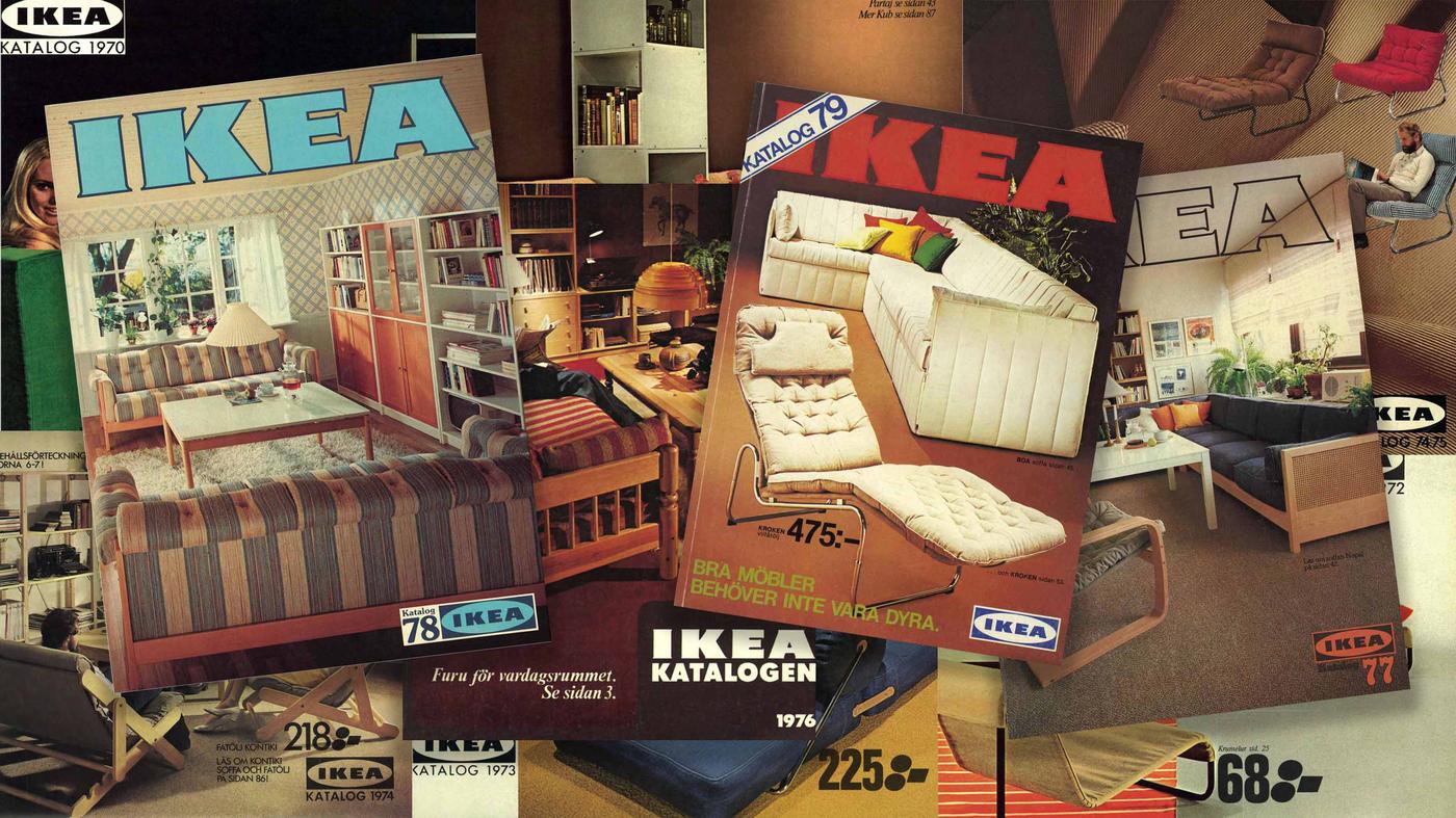 Se katalogerne fra 70'erne hos IKEA Museum.