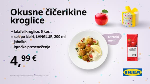 Kombo ponudba: okusne čičerikine kroglice
