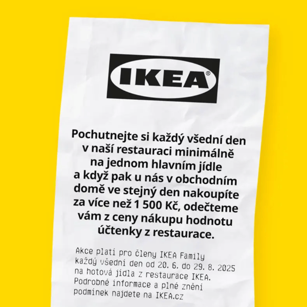 Komunikace k akci "čím víc sníte, tím víc ušetříte"