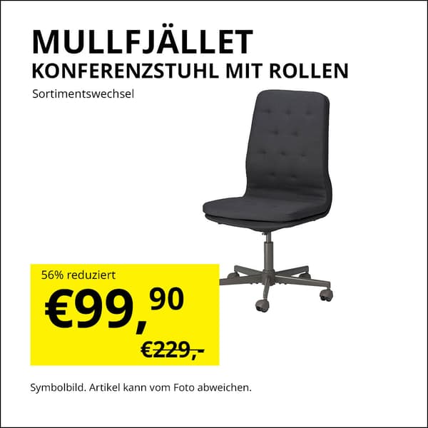 Konferenzstuhl mit Text reduziert von 229,-€ auf 99,99€