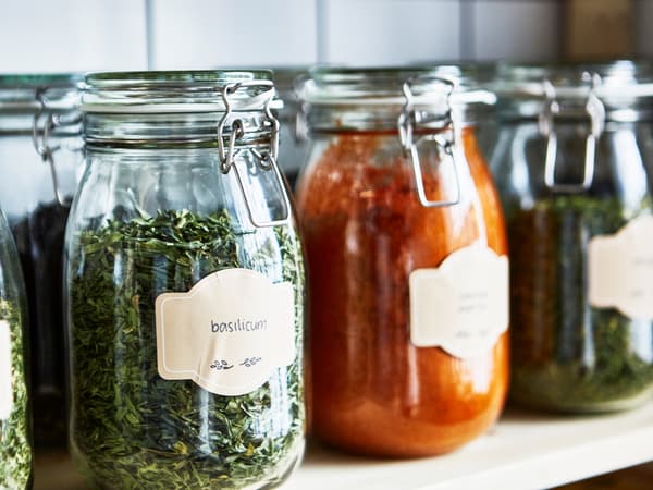 KORKEN Słoik z pokrywką, szkło bezbarwne, 1 l