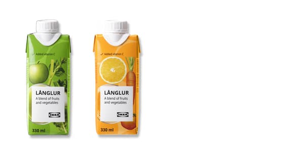 krabička ovocného smoothie z IKEA